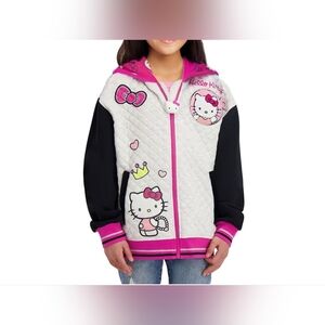 Sanrio Hello Kitty Jacket Hoodie Zippered Girls Toddler XS 4/5 NWT